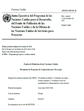 Portada Programa de Cooperación para Nicaragua 2024-2028