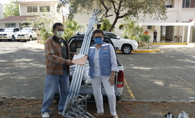 UNFPA entrega a MINSA carpa médica en respuesta humanitaria  ante el coronavirus en Nicaragua