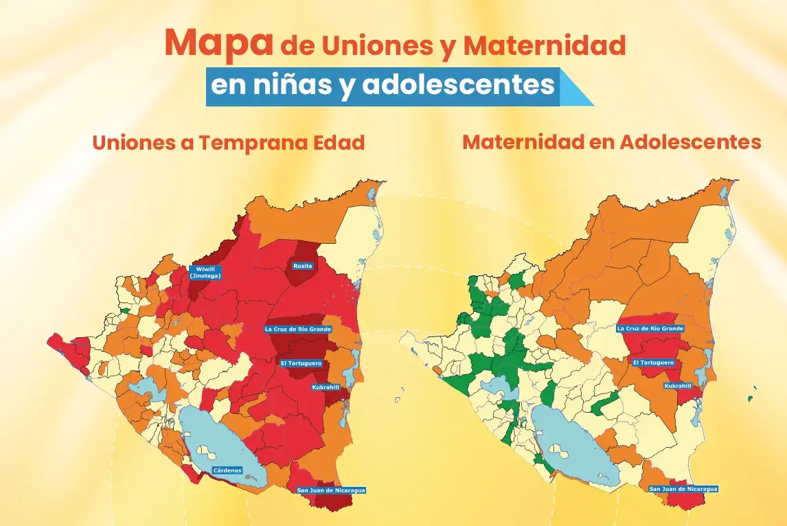 Mapa de Uniones y Maternidad en Niñas y Adolescentes