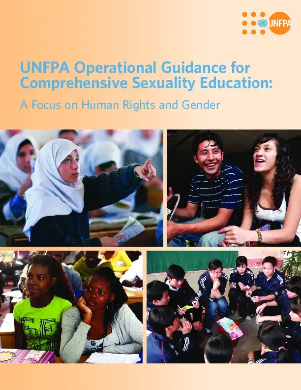 UNFPA Operational Guidence for Comprehensive Sexuality Education: A focus on Human Rights and Gender